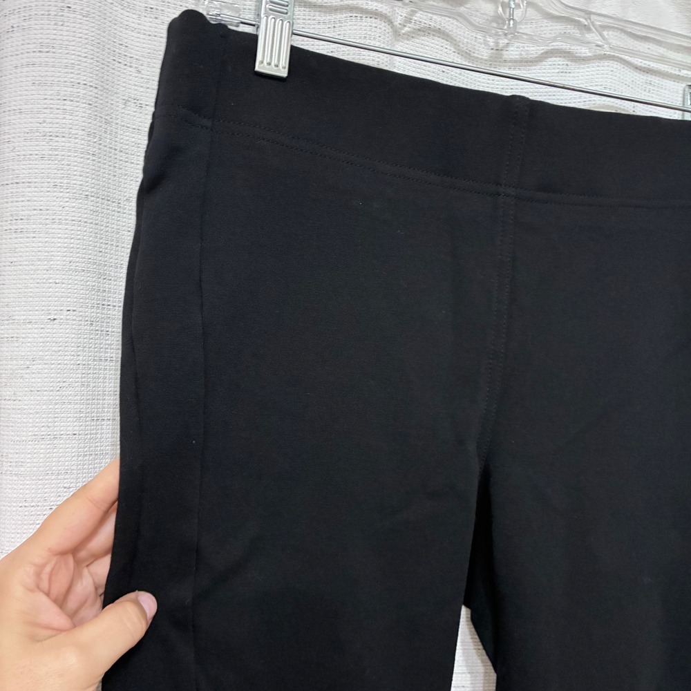 Loft Petites Black Ponte Leggings Pull On Stretch Pants LP Petite Large